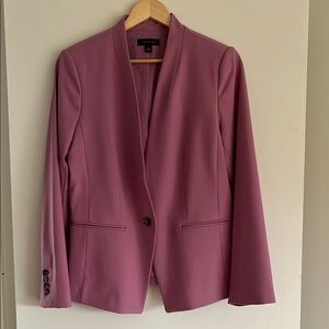 Ann Taylor Pink Tailored Blazer Modern Minimalist Design